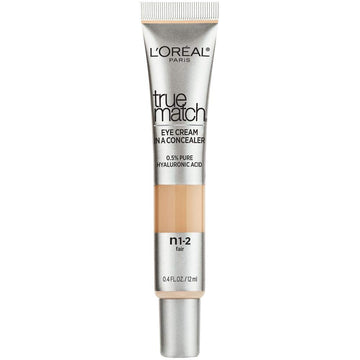 L’Oréal Paris True Match Eye Cream In A Concealer, 0.5% Hyaluronic Acid, Fair N1-2, 0.4 Fl. Oz