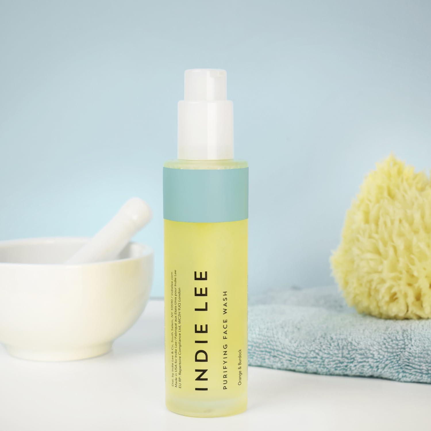 Indie Lee Purifying Face Wash - Hydrating Facial Cleanser + Makeup Remover - With Orange, Lavender, Burdock + Jasmine - Foam Face Wash For All Skin Types (125Ml) : Beauty & Personal Care