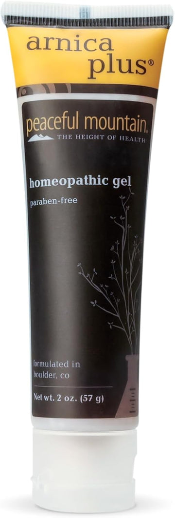 Peaceful Mountain Arnica Plus Homeopathic Gel - Natural Homeopthic Gel For Sore Or Cramping Muscles - 2Oz