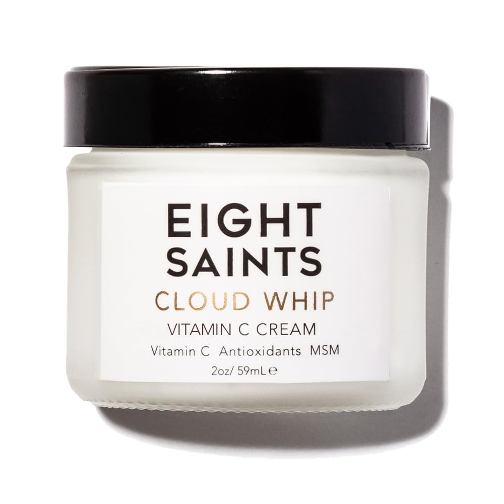 Eight Saints Skincare Cloud Whip Vitamin C Face Moisturizer Day Cream, Natural And Organic Face Cream For Women, Anti Aging Cream For Face To Reduce Fine Lines And Wrinkles, 2 Ounces