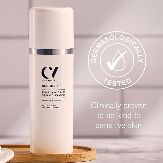 Green People Purify & Hydrate Cream Cleanser - Suitable For Mature Skin - Paraben Free - Cruelty Free, 150Ml