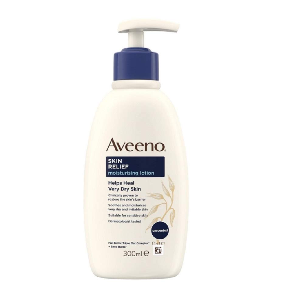 Aveeno Multibuy 3X Skin Relief Moisturising Lotion With Shea Butter - 300Ml : Beauty & Personal Care