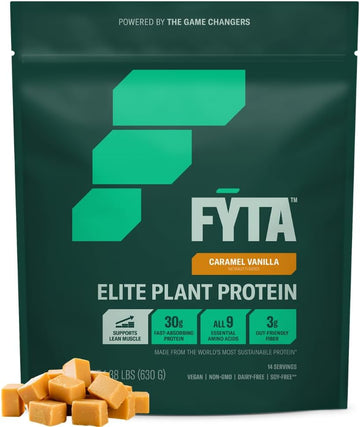 FYTA Vegan Protein Powder - Vanilla Protein Powder Plant Based with Be