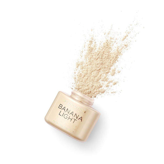 Makeup Revolution Loose Baking Powder, Banana Light, For Light Skin Tones, Balances Skin Tone & Banishes Shine, Matte Finish, Vegan & Cruelty-Free, 0.15 Oz : Beauty & Personal Care