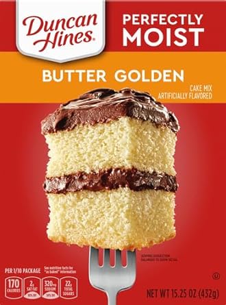 Duncan Hines Classic Cake Mix, Butter Golden, 15.25 oz