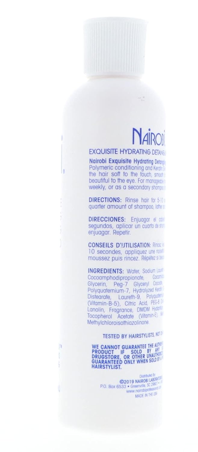 Nairobi Exquisite Hydrating Detangling Shampoo For Unisex, 8 Ounce : Hair Shampoos : Beauty & Personal Care