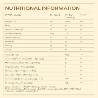 Myova Hormonal Balance Tea - Infused With Ceylon Cinnamon - Enriched With Vitamin B6 - Ginger & Ashwagandha Blend - Supports Pcos Management - Soothing Sleep Aid - 240G