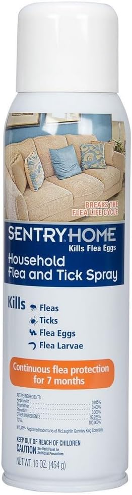 SENTRY HOME Household Flea and Tick Spray, Protect Your Home from Fleas and Ticks, 16 oz