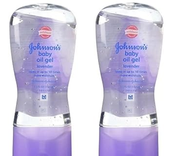 Johnsons Baby Oil Gel Lavender 6.5 Ounce (192ml) (2 Pack) : Baby