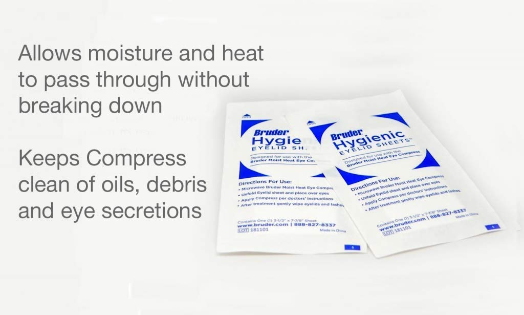 Bruder Hygienic Eyelid Micro Fine Individually Wrapped Untreated Sheets 35 Count Box : Beauty & Personal Care