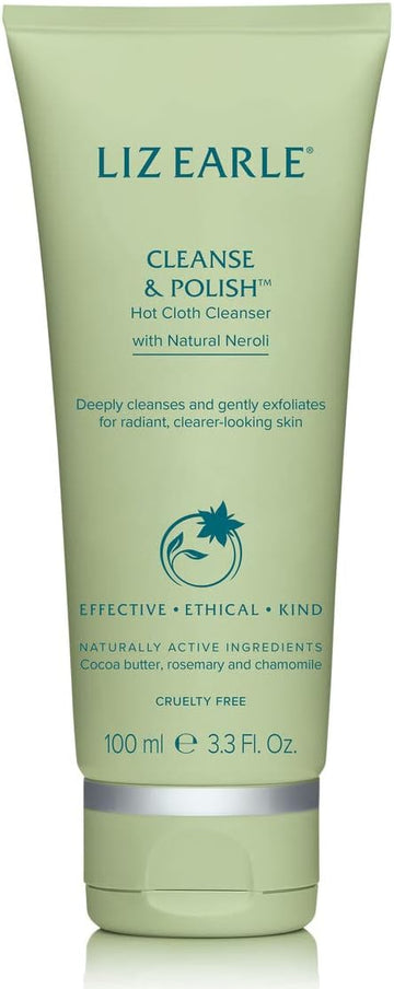 Liz Earle Cleanse & Polish™ Hot Cloth Cleanser With Natural Neroli 100Ml With 2 Cloths