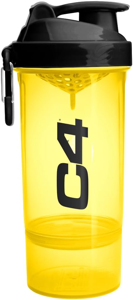 Cellucor Xtend Protein Shaker Bottle - 800Ml Capacity - Leakproof Lid - Carabiner Clip - Storage Compartment - Bpa And Dehp Free