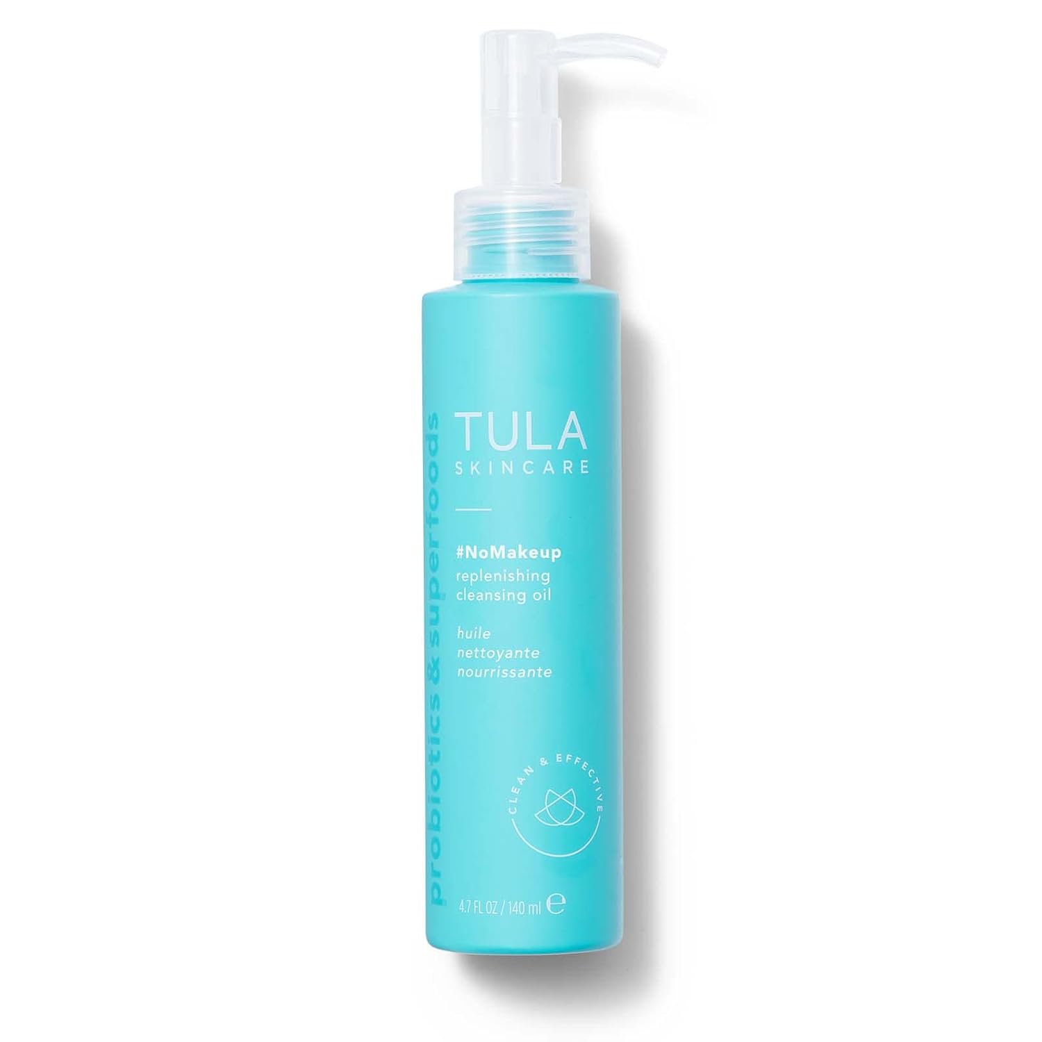 Tula Skin Care #Nomakeup Replenishing Cleansing Oil - Oil Cleanser And Makeup Remover, Gently Clean And Remove Stubborn Makeup And Residue, 4.7 Oz