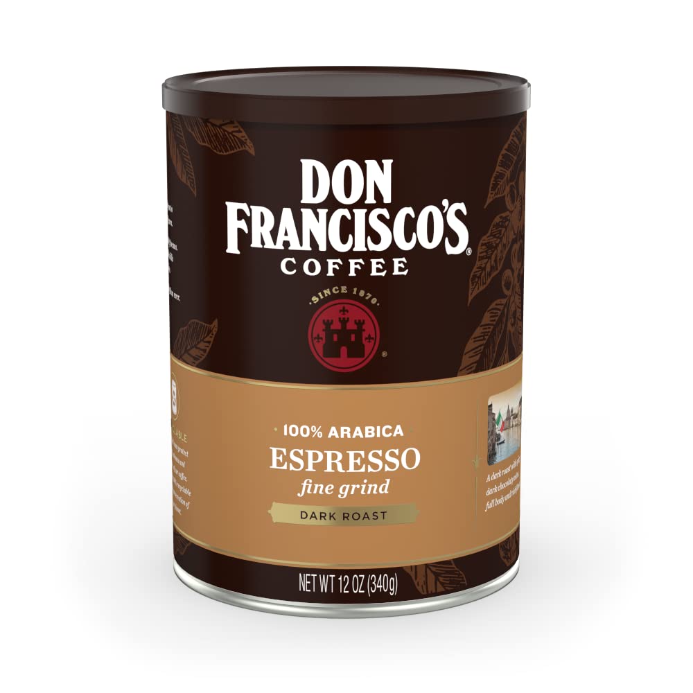 Don Francisco'S Espresso Dark Roast Ground Coffee, Can
