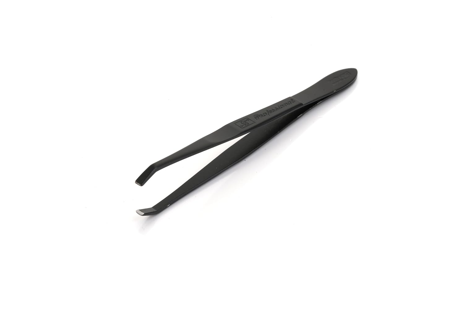 Solingen Stainless Steel Professional Slanted Tip Tweezers | Best Shaped For Eyebrows Extensions Chin Cheek Face Facial Hair | Made In Germany : Beauty & Personal Care