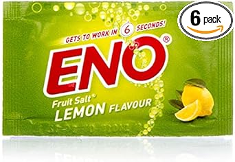 Eno Fruit Salt Lemon Flavour Pack Of 6 Sachets X 5Gm
