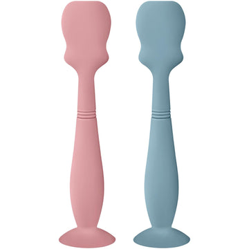 Baby Diaper Cream Spatula Applicator Set - 2Pack Soft Silicone Baby Butt Paste Spatula (Ether/Mauve, Large Size)