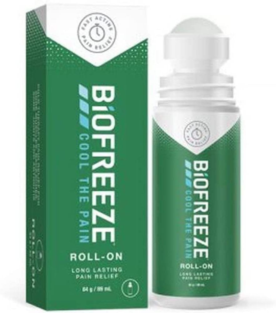 Biofreeze Roll-On 89 Ml - Cryotherapy Relief For Muscles, Neck, Back, Joints - Easy Application, Long-Lasting Freeze Spray For Pain And Fever
