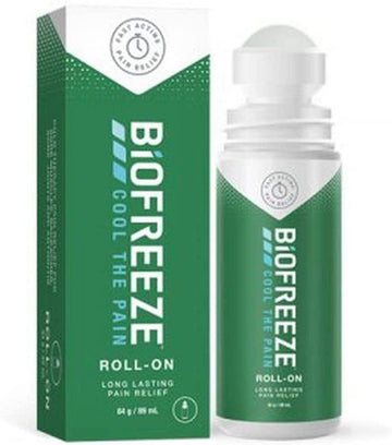 Biofreeze Roll-On 89 Ml - Cryotherapy Relief For Muscles, Neck, Back, Joints - Easy Application, Long-Lasting Freeze Spray For Pain And Fever