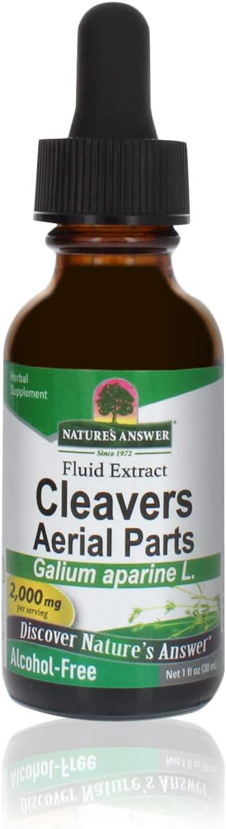 Nature'S Answer Alcohol-Free Cleavers Herb, 1-  | Supports Overall Weleing | Dietary Supplement