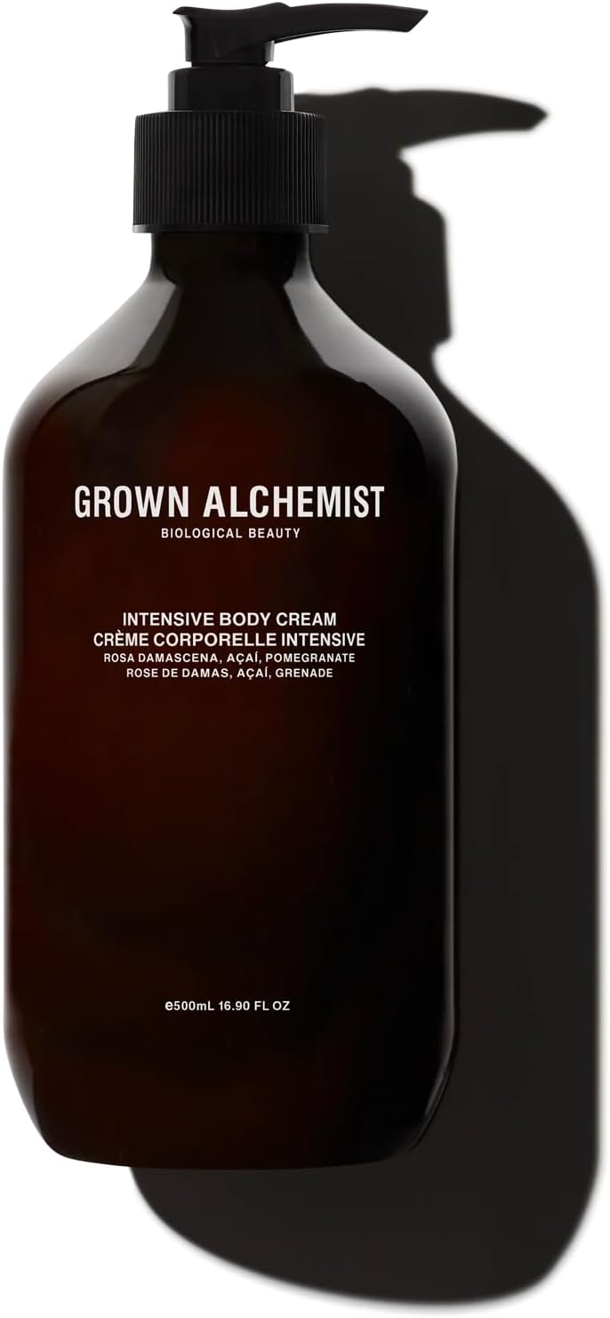 Grown Alchemist Intensive Body Cream - Rosa Damascena, Pomegranate, Bioactive Natural Body Skin Care - Deeply Hydrating Moisturiser, Sooth Dry Skin, Firming, Tightening Lotion - 500 ml Pump : Amazon.co.uk: Beauty