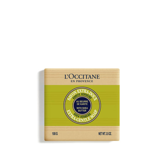 L'Occitane Shea Butter Extra-Gentle Hand & Body Soap Bar, Cleanses & Softens Skin, Moisturizing, Soothing Scents, Non-Drying, Vegan