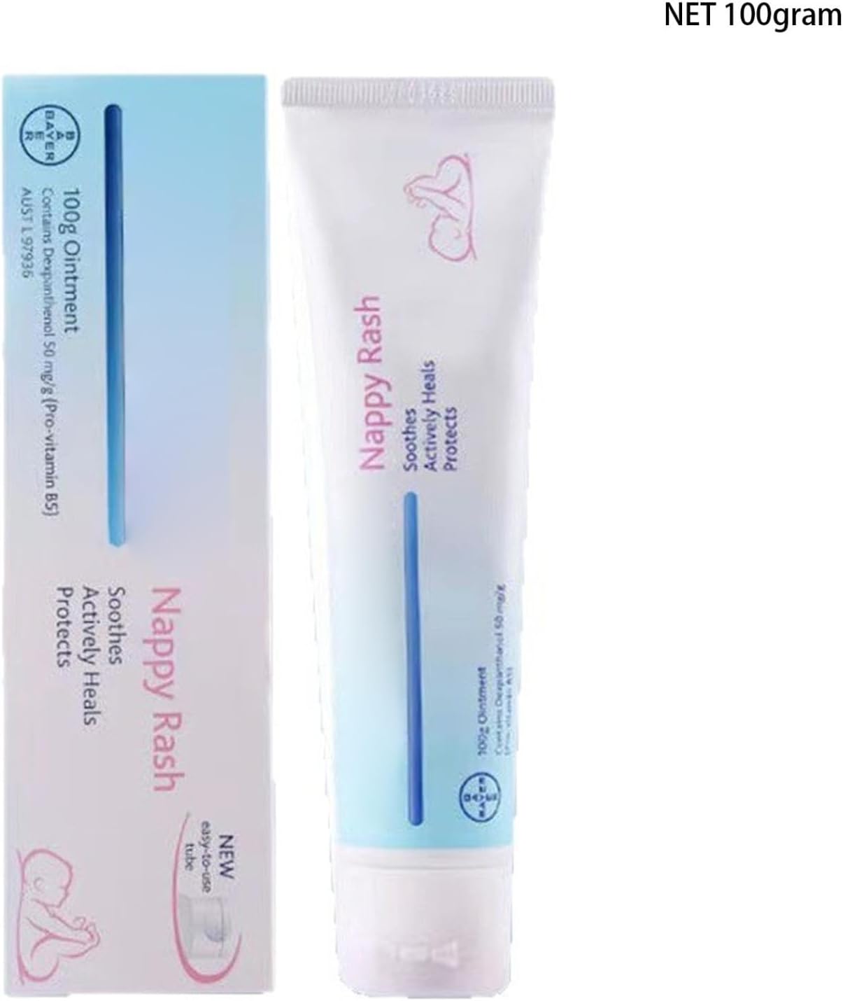 Nappy Care Ointment | 100 G Nappy Cream With Provitamin B5 | Suitable For Newborns Skin | Baby Essentials For Newborn | Gentle Everyday Care And Protection From The Causes Of Nappy Rash(1Pc)
