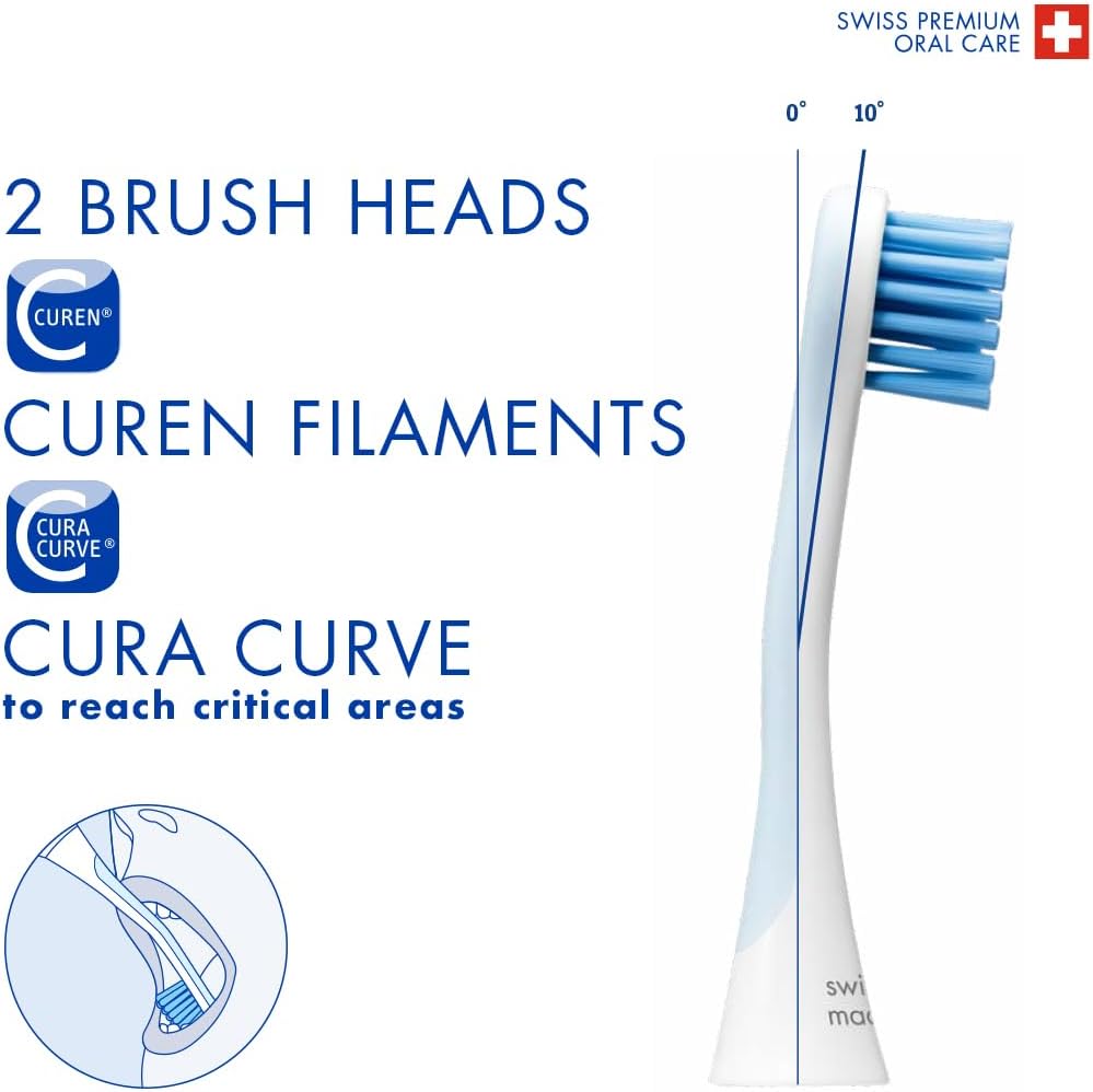 Curaprox Hydrosonic Easy Toothbrush - Curaprox Electric Toothbrush for Adults with 3 Cleaning Levels. : Amazon.co.uk: Health & Personal Care