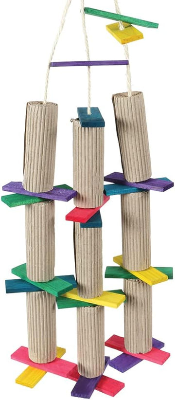 Triple Shredding Tower Parrot Toy