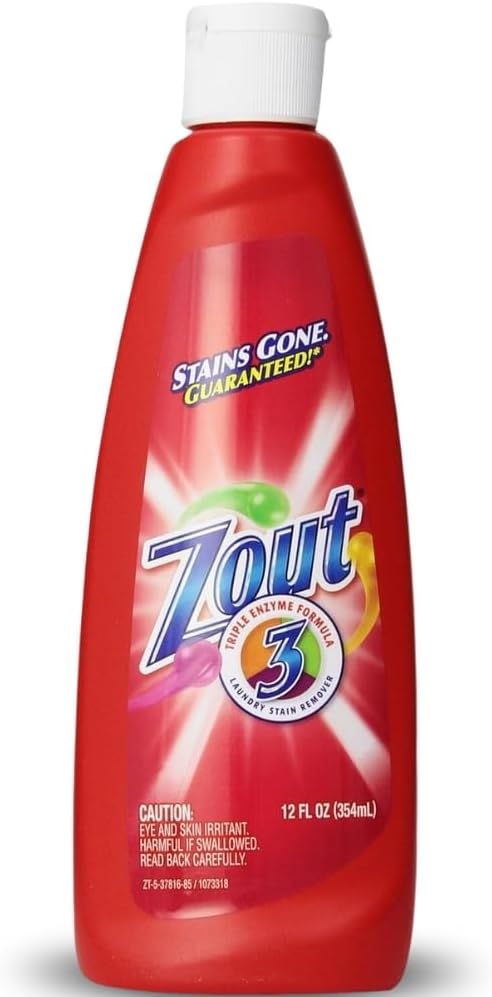 Zout Laundry Stain Remover, Triple Enzyme Formula, 12 Ounce