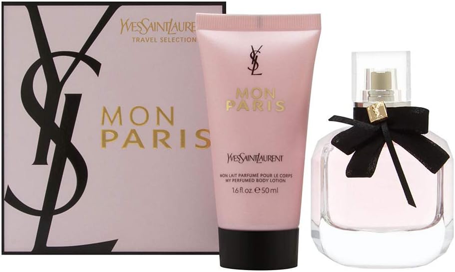 Yves Saint Laurent Mon Paris Set: Eau De Parfum Spray 50Ml & Body Lotion 50Ml