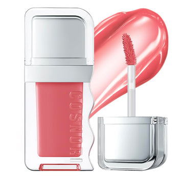 Cosnori Flow Wave Lip Tint - Vegan Glassy Lip Gloss, Lightweight & Long-Lasting, Plant-Derived Oil Moisturizer, K-Beauty (11 Peach Rose)