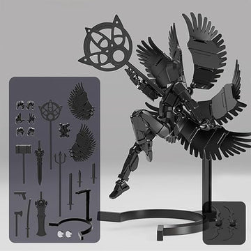 Titan 13T Action Figure Set Articulated 3D-Printed Golden Angel,for Collectors Desktop Decorations, Golden Angel with Tools Need Assemble