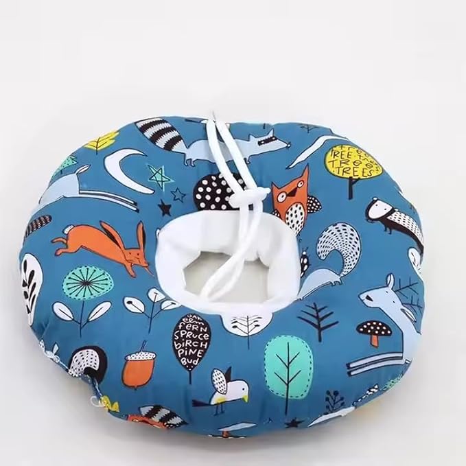 Soft Recovery Collar for Dogs and Cats – Anti-Lick Postoperative Headgear, Cotton Pet Cone for Surgery, Biting & Medication Protection