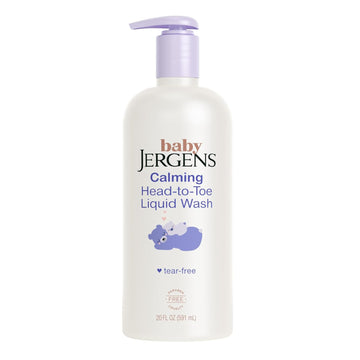 Jergens Baby Calming Head To Toe Liquid Baby Wash, Body Wash And Shampoo, Tear Free, 20 Fl Oz