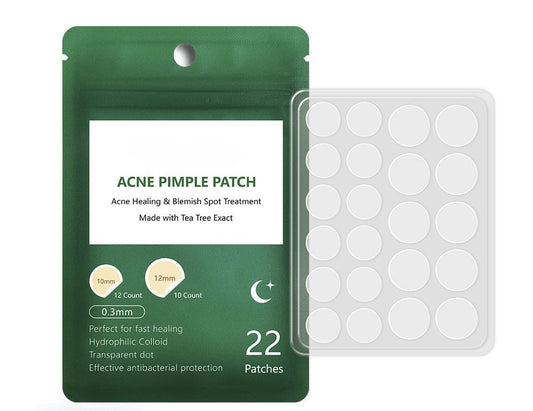 Acne Pimple Master Patch - Spot Repair Hydrocolloid Patches Targeted Defence Against Pimples Spots Blemishes Blackheads, Drug-free Non-drying(22patches) (Daily acne patch)