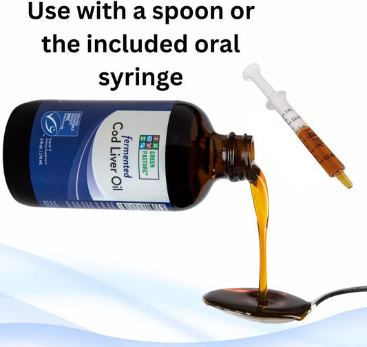 Green Pasture - Fermented Cod Liver Oil Liquid -6 Fl. Oz. - Unflavored