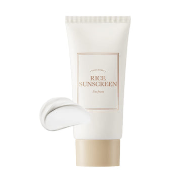 [I'M From] Rice Sunscreen 50Ml, Physical, Rice Extract 41%, Non-Nano Zinc Oxide, Reef Friendly, Skin Sun Protection