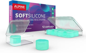 Alpine Softsilicone Mouldable Silicone Putty Ear Plugs - Noise Reducing Earplugs For Sleeping, Swimming, & Concentrating - Comfortable Snoring Solution - 28Db Attenuation - 6 Pack Silicone Ear Plugs