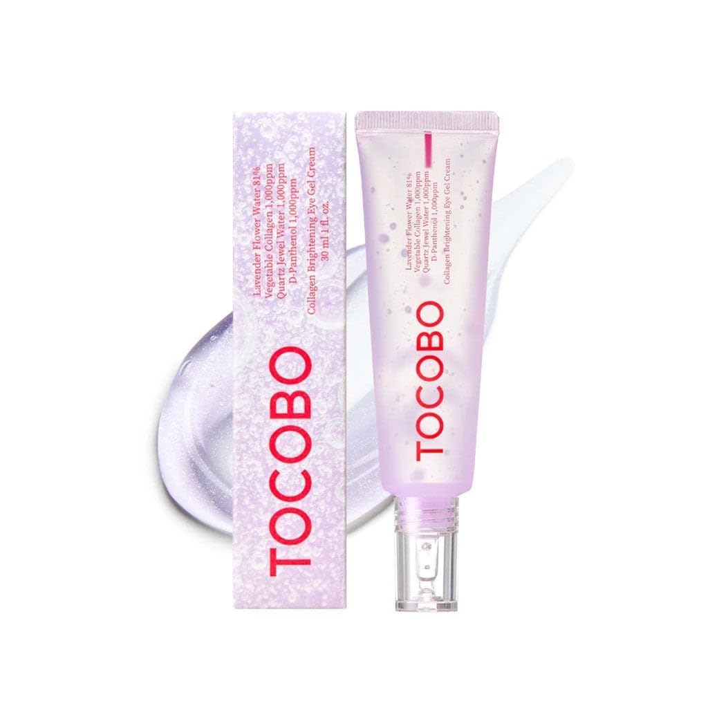 Tocobo Collagen Brightening Eye Gel Cream | Quartz Water, Lavender Water Extract, Brightening Eye Care, Eye Lifting | Vegan, Collagen Eye Cream, 1 Ounce (Pack Of 1), 1 Ounce