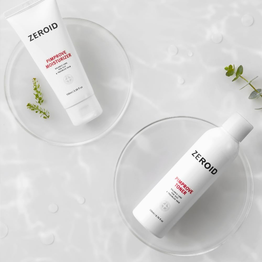Zeroid | Pimprove Facial Toner | Skin Barrier With Hyaluronic Acid & Ceramide | Ph Balanced Face Toner For Oily & Sensitive Skin | Korean Skincare | Facial Deep Hydrating | 6.76 Fl Oz (200Ml) : Beauty & Personal Care