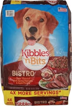 Kibbles 'N Bits Bistro Oven Roasted Beef Flavor Dry Dog Food, 16-Pound