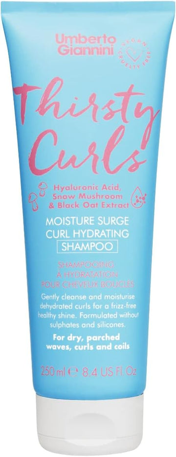 Umberto Giannini Thirsty Curls Curl Hydrating Shampoo - For Dry & Dehydrated Curls 250Ml, Pack Of 1