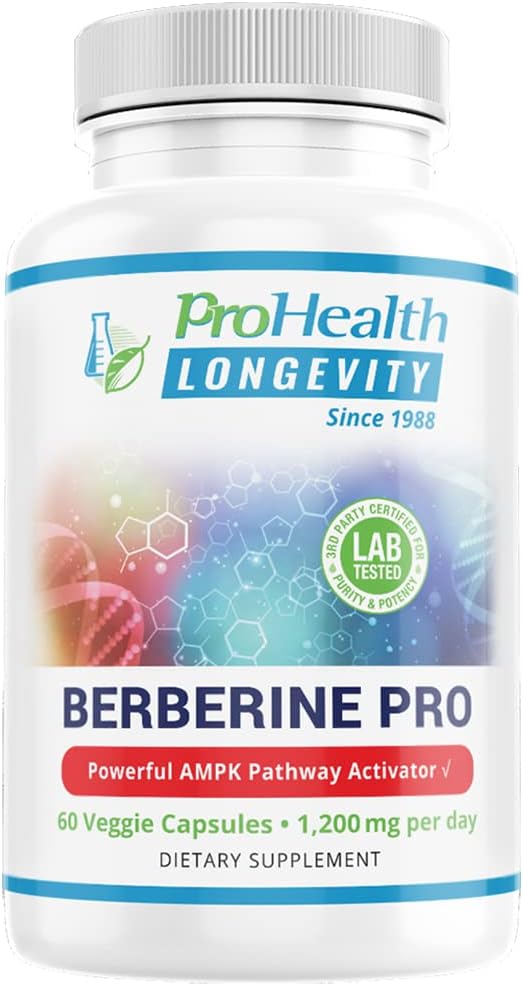 ProHealth Berberine Pro. Promotes Youthful Metabolism + Healthy Body C
