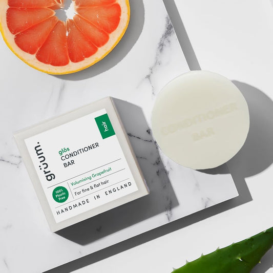 Grüum Volumising Hair Conditioner Bar 50G - Sles, Edta & Paraben Free Conditioner Bar For Hair Lasts Up To 60 Washes - Plant-Based Vegan Solid Conditioners Bars For Hairs