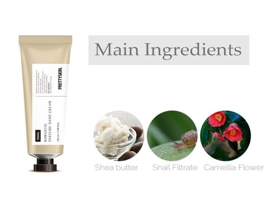 Romantic Perfume Hand Cream For Dry Hands – Lightweight, Non-Sticky Formula, Quick-Absorbing Moisture, Soft Finish With Subtle Scent – 3.38 Fl.Oz (Snail)