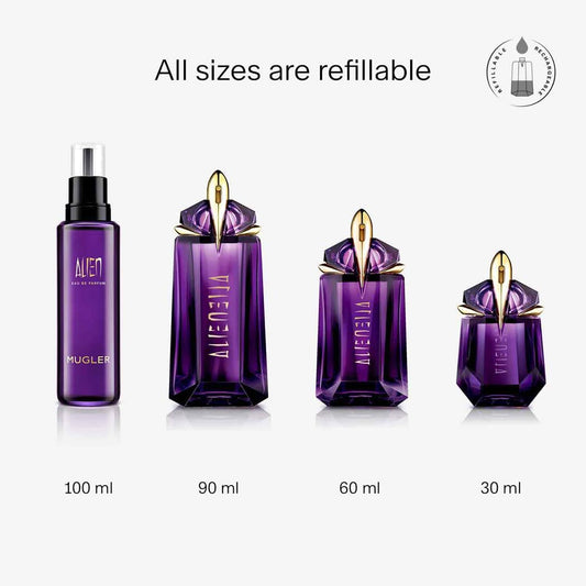 Mugler Alien Eau De Parfum Refill Bundle, Floral Woody Women'S Fragrance