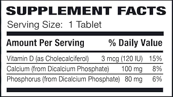 Rising Health - Risacal-D - Vitamin D3 & Calcium Supplement - 100 Tablets