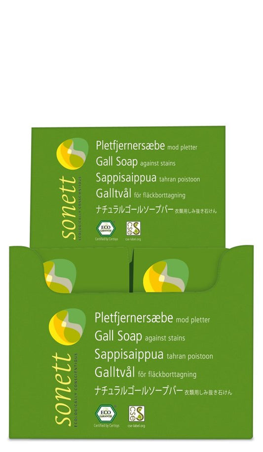 Sonett Organic Traditional Stain Removers Gall Soap, Highly Effective Against Marks Caused By Ink, Blood, Grease, Fruit.. (Pack of 1)