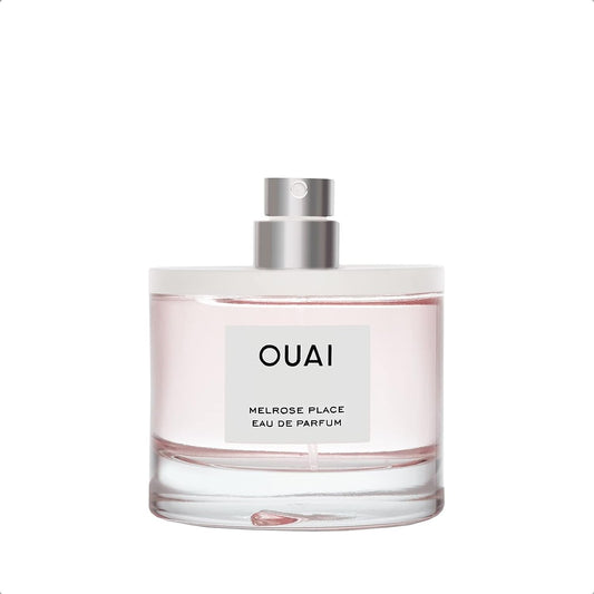 OUAI Melrose Place Eau de Parfum - Elegant Womens Perfume for Everyday Wear - Fresh Floral Scent has Notes of Champagne, Bergamot and Rose with Delicate Hints of Cedarwood and Lychee (1.7 Oz)